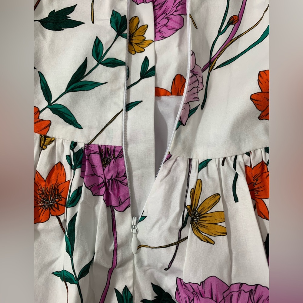 Milly minis summer floral print dress with spaghetti shoulder straps. Size 2/3 - Picture 3 of 11